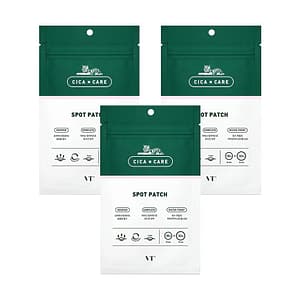 Set 3 pachete plasturi pentru acnee, Cica Spot Patch, VT Cosmetics, 144 buc
