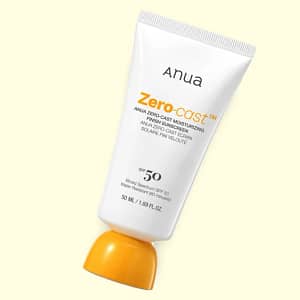Crema protectie solara, Zero-cast Moisturizing Finish Sunscreen, Anua, 50ml