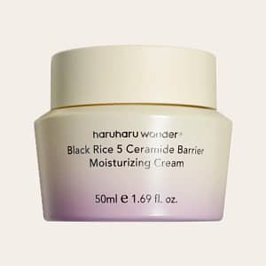 Crema vegana pentru ten, Black Rice 5 Ceramide Barrier Moisturizing Cream, HaruHaru Wonder, 50ml