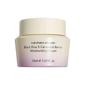 Crema vegana pentru ten, Black Rice 5 Ceramide Barrier Moisturizing Cream, HaruHaru Wonder, 50ml