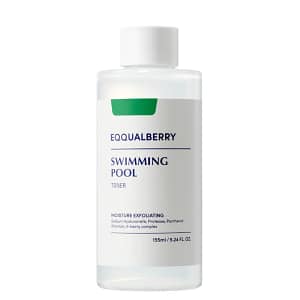 Toner hidratant & exfoliant pentru ten, Swimming Pool Toner, EQQUALBERRY, 155ml