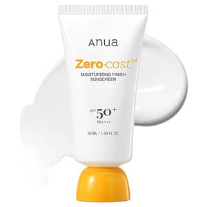 Crema protectie solara, Zero-cast Moisturizing Finish Sunscreen, Anua, 50ml