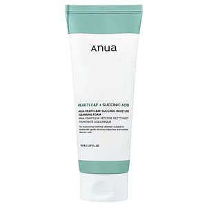 Spuma de curatare, Heartleaf Succinic Moisture Cleansing Foam, Anua, 150ml