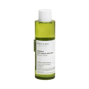 Toner facial vegan, Cica Tea Tree, AHA PHA Blemish, Mary & May, 200ml
