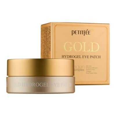 Patchuri pentru ochi cu aur, Gold Hydrogel Eye Patch, Petitfee, 60 buc
