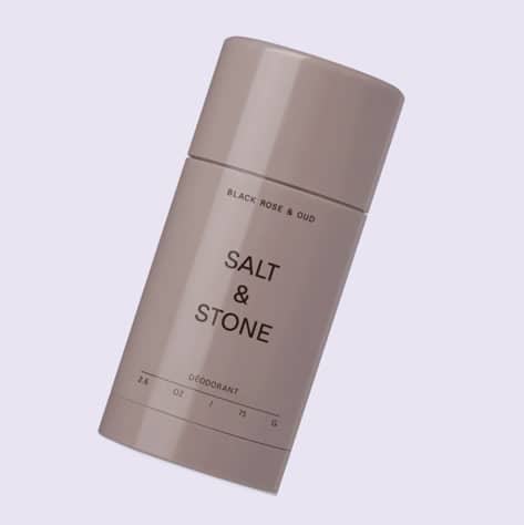 Deodorant natural SALT & STONE cu Black Rose & Oud, 75g