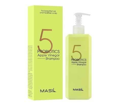 Șampon cu probiotice și oțet de mere, Masil, 5 Probiotics, Jumbo, 500ml