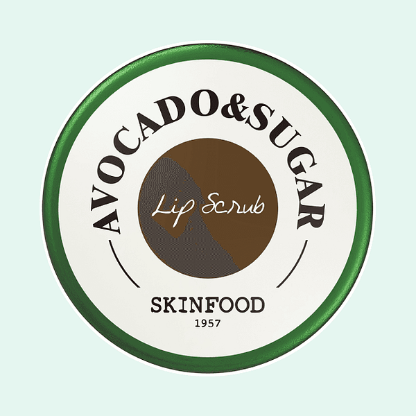 Exfoliant pentru buze cu avocado și zahăr, SKINFOOD, Avocado & Sugar Lip Scrub, 14g - Imagine 1