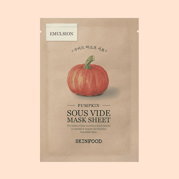 Masca de față Sous Vide cu extract de dovleac, SKINFOOD, 23g - Imagine 1