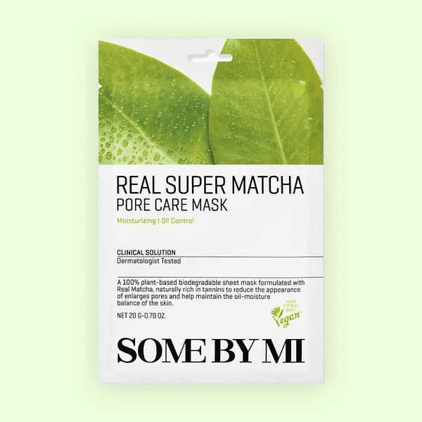 Mască de față pentru pori cu matcha, Some By Mi, Real Care Mask Super Matcha Pore - Imagine 1