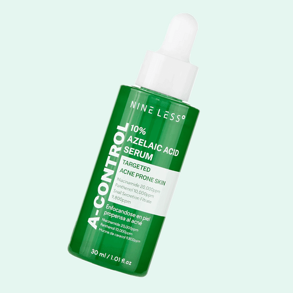 Ser de față reparator cu acid azelaic 10%, Nine Less, 30ml - Imagine 1