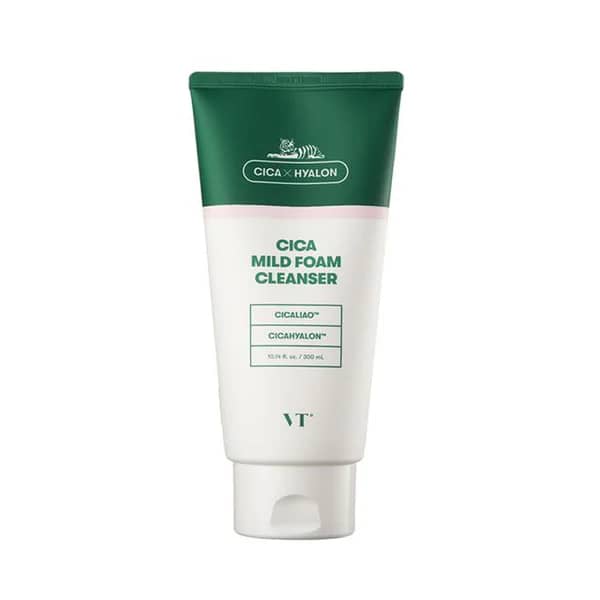 Spumă de curățare delicată cu Cica, VT Cosmetics, Cica Mild Foam Cleanser, 300ml