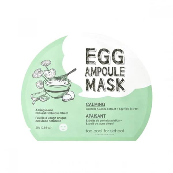 Mască cu ou și Cica, Too Cool For School, Egg Cream Mask Cica