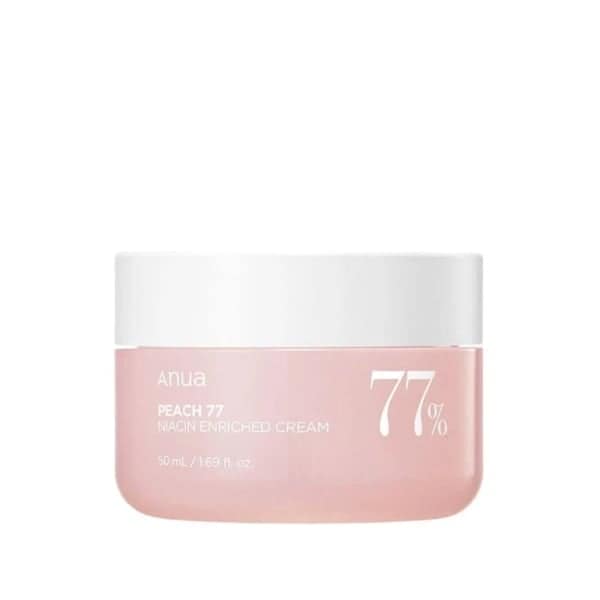 Crema hidratantă cu 77% piersică și niacinamidă, Anua, 50ml