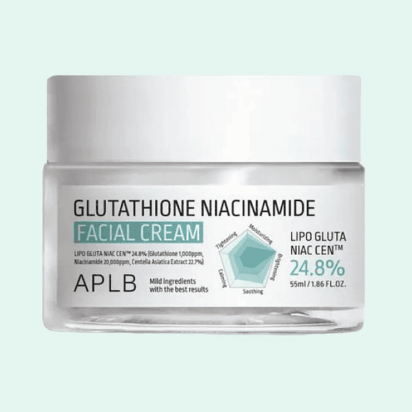 Crema facială cu glutathion și niacinamidă, APLB, 55ml - Imagine 1