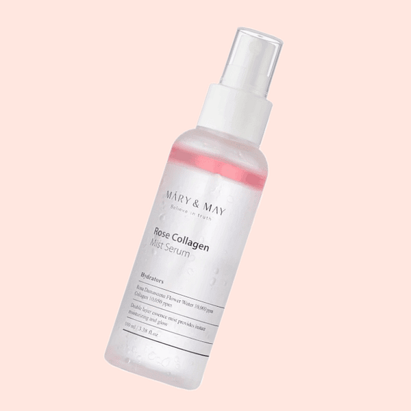 Serum mist pentru fata cu colagen și trandafir, MARY&MAY, 100ml - Imagine 1