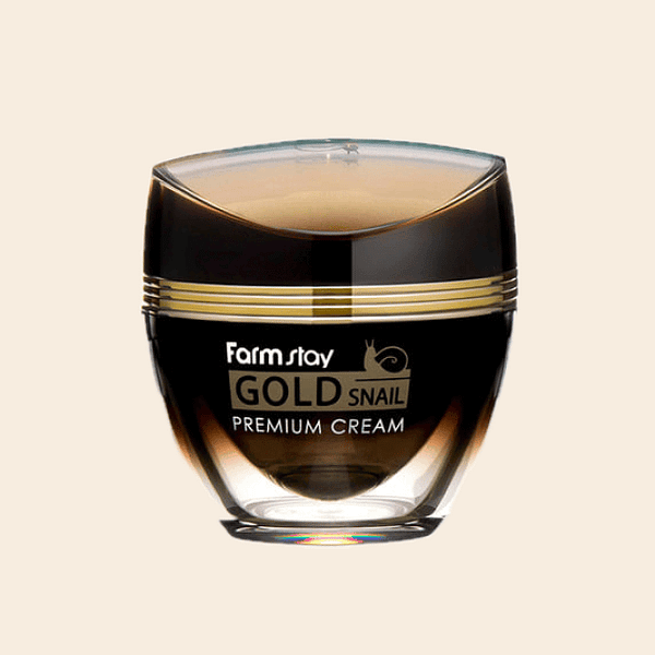 Crema pentru fata cu extract de melc, Gold Snail Premium, farmstay, 50ml - Imagine 1