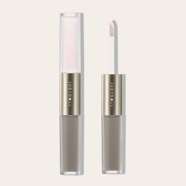 Iluminator si contur fata, Highlighter & Contour Duo, Judydoll, Cold, 4.8g - Imagine 1