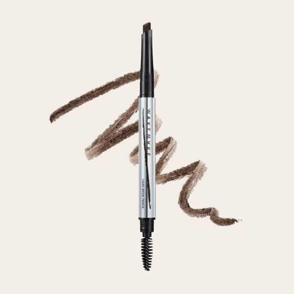 Creion de sprâncene Natural Hard Brow Pencil, Deep Taupe, WAKEMAKE - Imagine 1