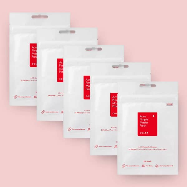Set 5 pachete plasturi pentru acnee, Acne Pimple Master, COSRX, 120 buc - Imagine 1
