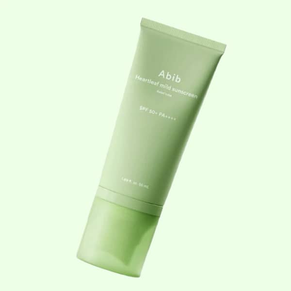 Protectie solara, Heartleaf Mild Sunscreen Relief Tube, Abib, 50ml - Imagine 1