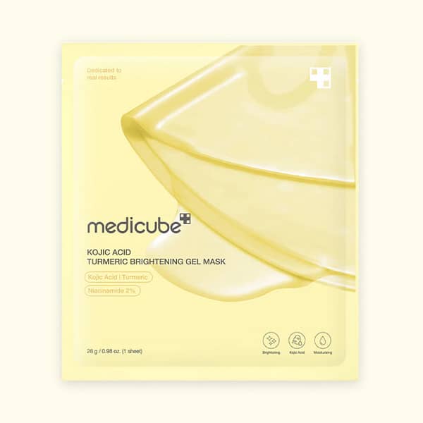 Masca de fata, Kojic Acid Turmeric Brightening Gel, Medicube, 28g - Imagine 1