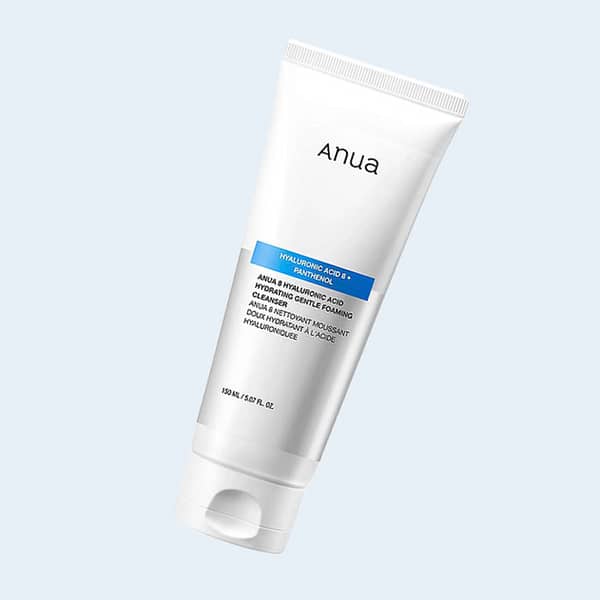 Spuma de curatare 8 tipuri de acid hialuronic, Acid Hydrating Gentle Foaming Cleanser, Anua, 150ml - Imagine 1