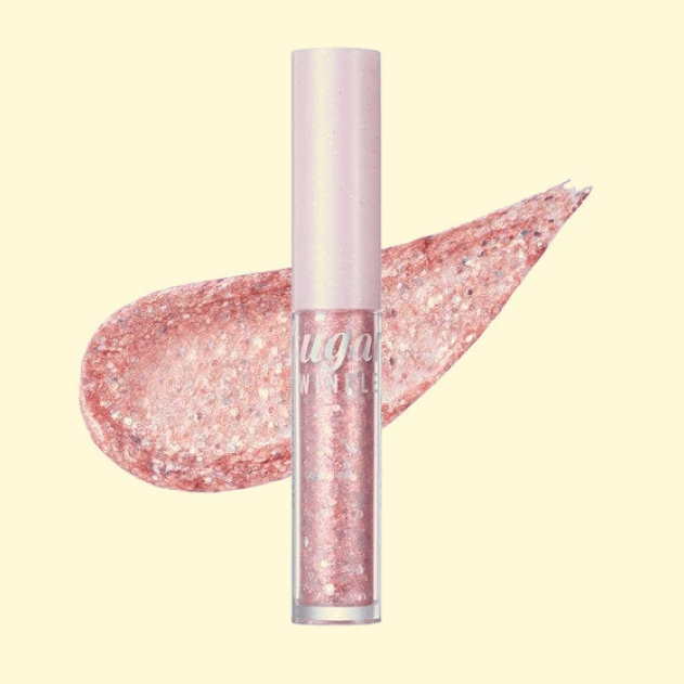 Fard lichid cu glitter, Peripera, Sugar Twinkle Liquid Glitter, 2g - #02 Sodapop
