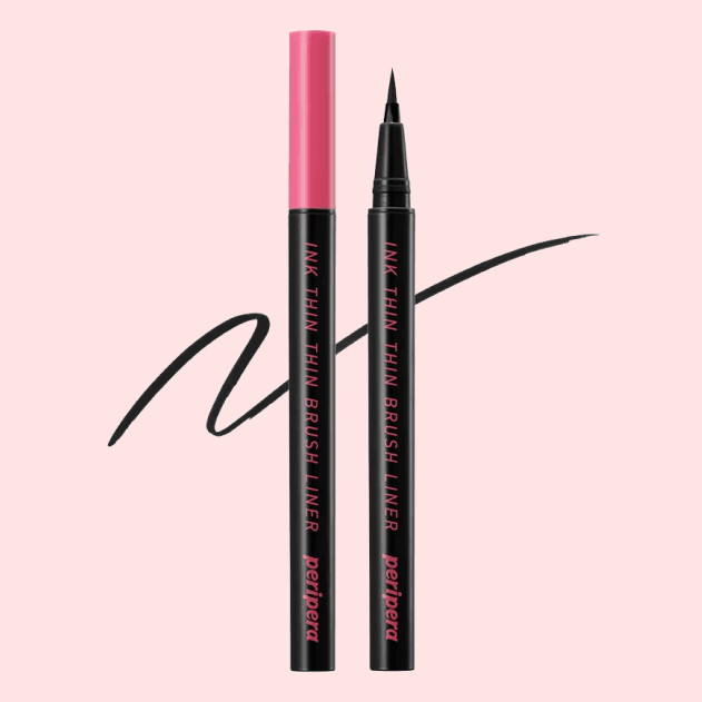 Eyeliner cu pensulă subțire, Peripera, Ink Thin Brush Liner, 0,4g - Black