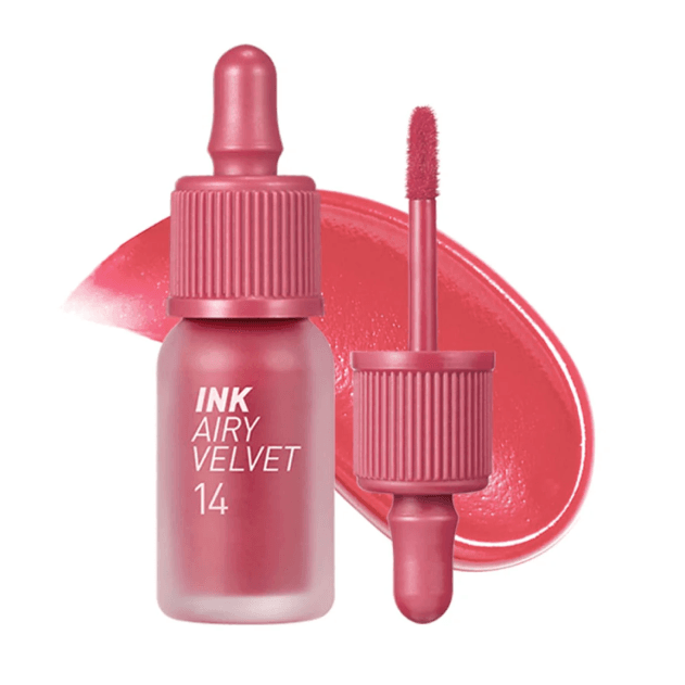 Ruj lichid mat, Peripera, Ink Airy Velvet AD, 4g - #14 Rosy