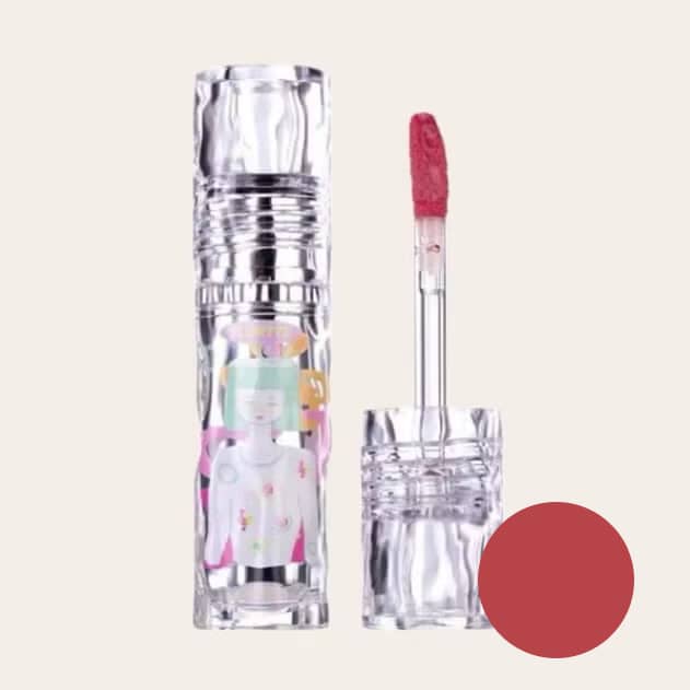 Luciu de buze Limited Edition, FLORTTE, Lip Gloss, 2.6g - #05 Red Bean Paste
