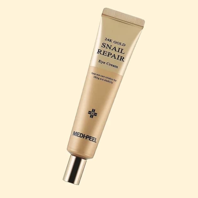 Crema anti-rid zona ochilor, 24 Gold Snail Repair Eye Cream, Medi-Peel, 40ml