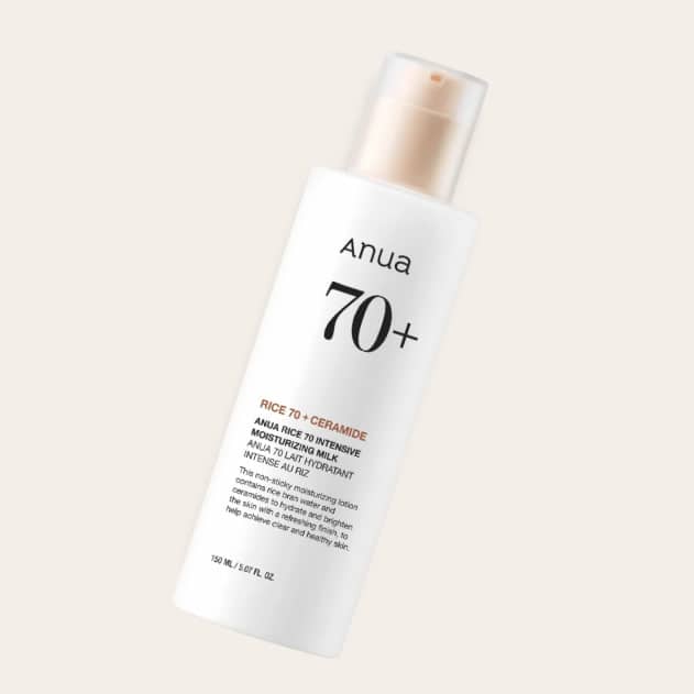Lotiune hidratanta, Rice 70 Intensive Moisturizing Milk, Anua, 150ml