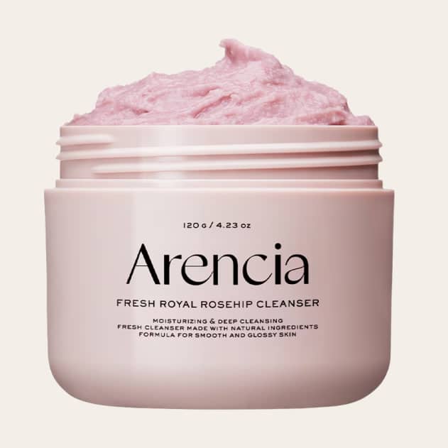Spuma de curatare faciala cu mochi de orez, Fresh Royal Rosehip Mochi Cleanser, Arencia, 120g