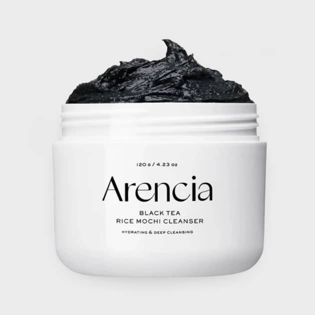 Spuma de curatare faciala cu mochi de orez, Black Tea Rice Mochi Cleanser, Arencia, 120g