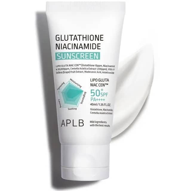 Crema protectie solara SPF50+ cu glutathion și niacinamidă, APLB, 40ml