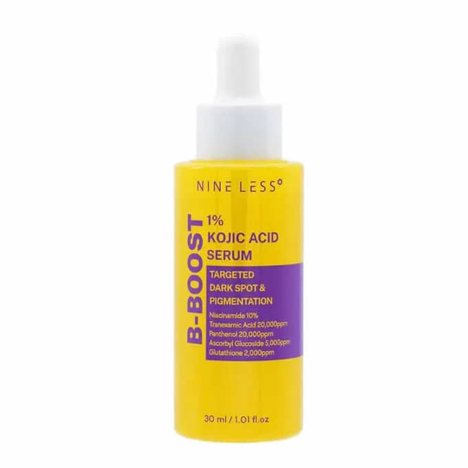 Ser de față iluminator cu 1% acid kojic, Nine Less B-Boost, 30ml