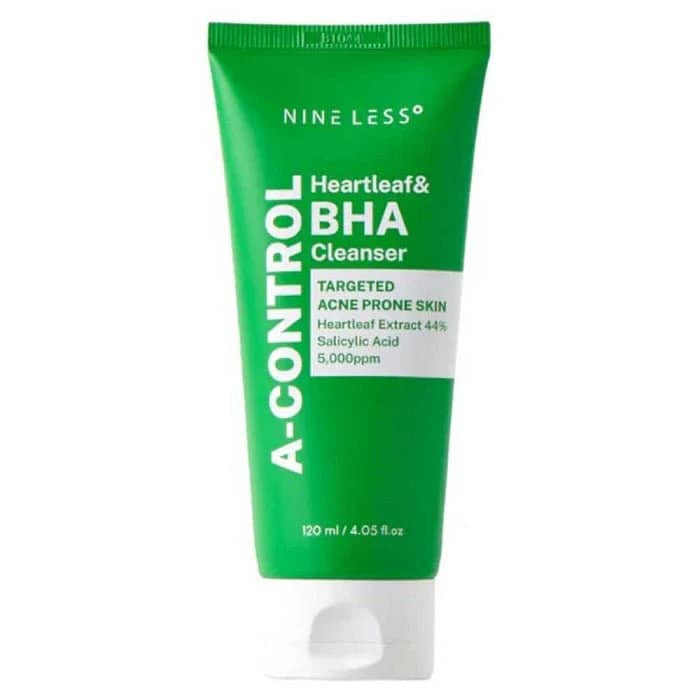 Gel de curățare cu Heartleaf și BHA, NINE LESS, 120ml