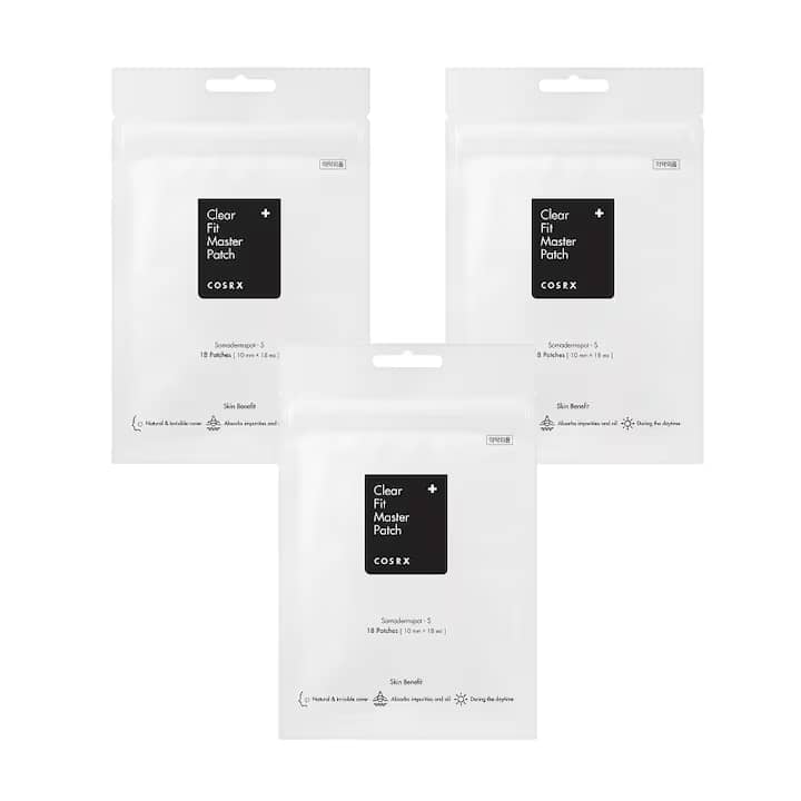 Set 3 pachete plasturi pentru cosuri COSRX Clear Fit Master Patch, 54 buc
