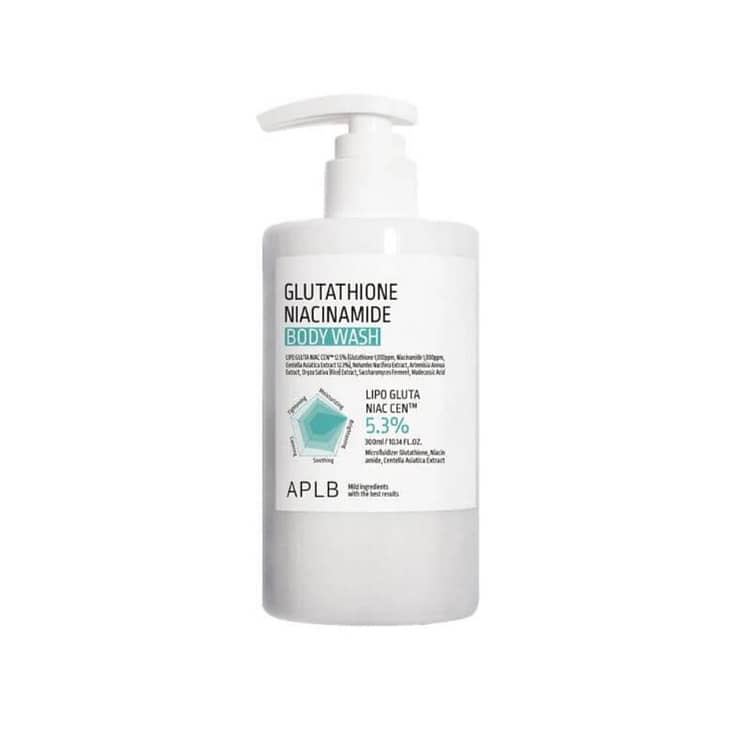 Gel de duș cu glutathion și niacinamidă, APLB, 300ml
