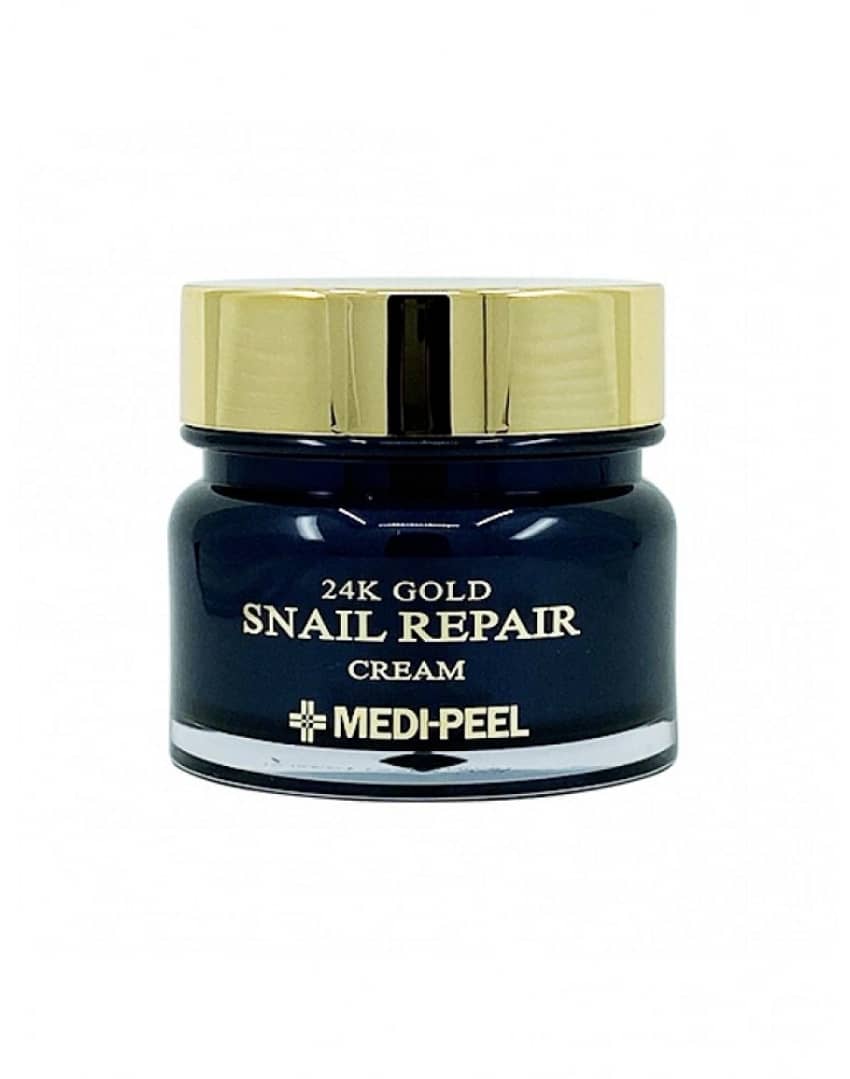 Crema reparatoare cu mucina de melc si aur, 24k Gold Snail Repair Cream, Medi-Peel, 50ml