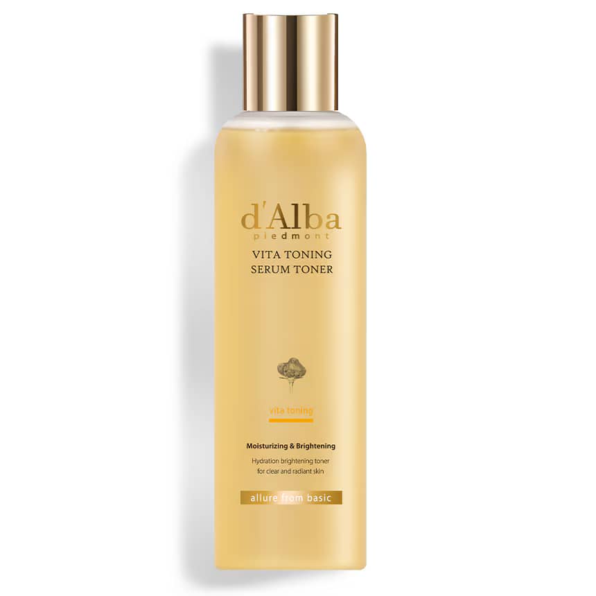 Toner pentru stralucire si tonifiere, Vita toning serum toner, d’alba, 180ml