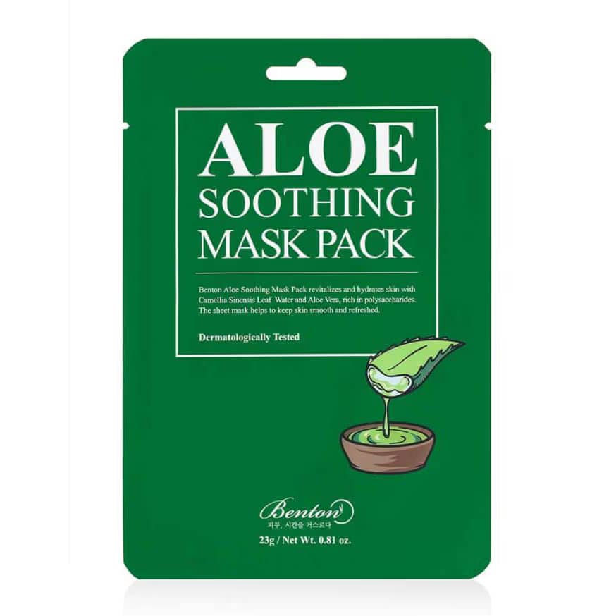 Mască calmantă cu aloe, Benton, Aloe Soothing Mask, 23g